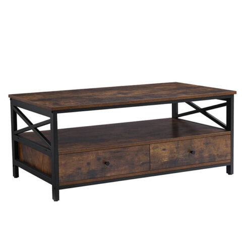 Kohvilaud 106x60x45cm maalähedane pruun Kohvilauad