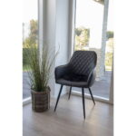 Harbo söögitool, kunstnahk, must, mustad jalad Söögilauatoolid, taburetid, pingid Homewell 20