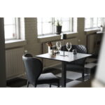 Pisa söögitool, kunstnahk, tumehall, mustad jalad Söögilauatoolid, taburetid, pingid Homewell 20