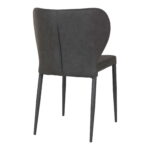 Pisa söögitool, kunstnahk, tumehall, mustad jalad Söögilauatoolid, taburetid, pingid Homewell 14