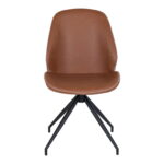 Monte Carlo söögitool pöörlev, kunstnahk, vintage brown, mustad jalad Söögilauatoolid, taburetid, pingid Homewell 17