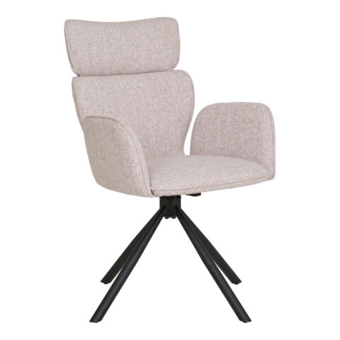 Cordoba söögitool pöörlev, liiv, mustad jalad Söögilauatoolid, taburetid, pingid