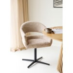 Doveri pöördtool, liivakarva, mustad jalad Söögilauatoolid, taburetid, pingid