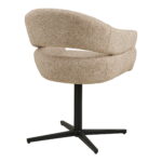 Doveri pöördtool, liivakarva, mustad jalad Söögilauatoolid, taburetid, pingid