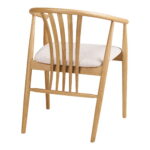 Agustin söögitool, tammepuit, kangaga istmega, naturaalne/liiv Söögilauatoolid, taburetid, pingid Homewell 14