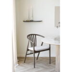 Agustin söögitool, tammepuit, kangaga istmega, suitsutatud/liiv Söögilauatoolid, taburetid, pingid