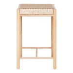 Abano lounge tool naturaalse vitstest istmega, paplipuit, naturaalne Söögilauatoolid, taburetid, pingid Homewell 7