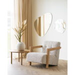 Caracase käetugedega tugitool, tamm, beež Salongi- ja köögimööbel