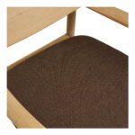 Olvera tugitool ja jalatugi, naturaalne/pruun Salongi- ja köögimööbel