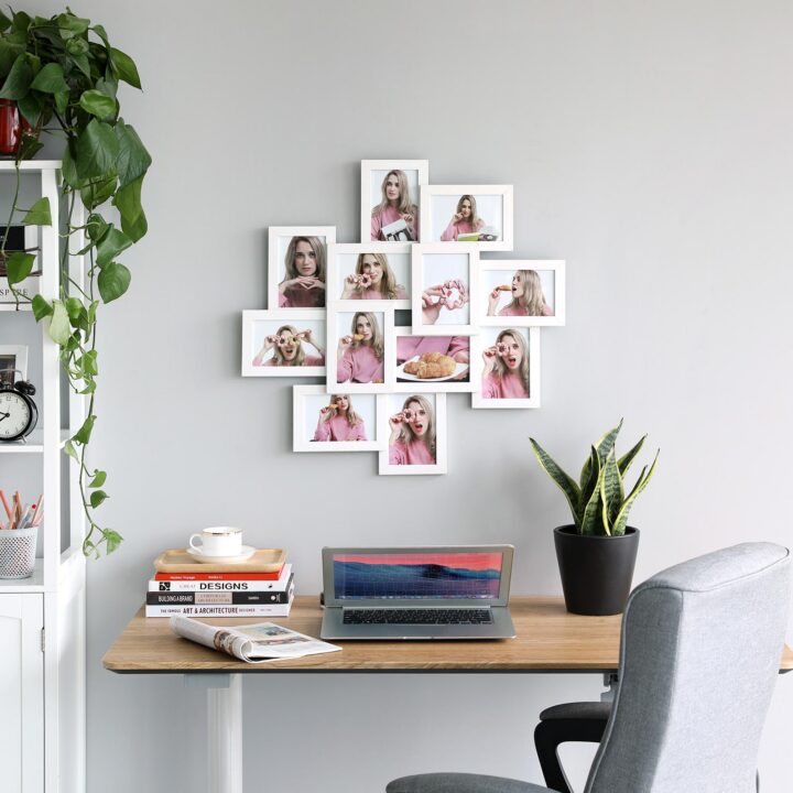 Fotoraam 63.3×63.3×3.6cm valge Pildiraamid