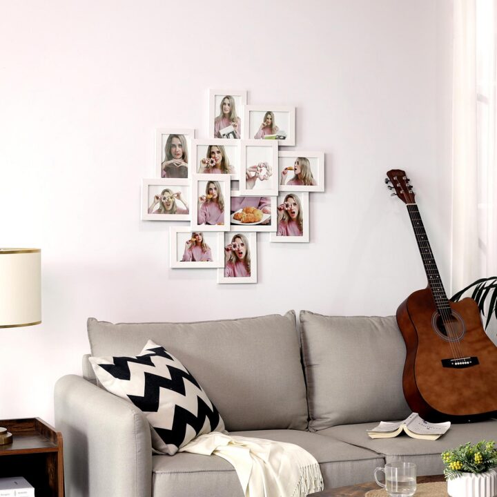 Fotoraam 63.3×63.3×3.6cm valge Pildiraamid