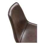 Monaco kontoritool pöörlev, kunstnahk, tumepruun, mustad jalad Kontoritoolid Homewell 12