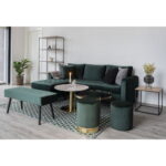 Skiby pink, samet, tumeroheline, 100x35x44 cm Elutoamööbel Homewell 13