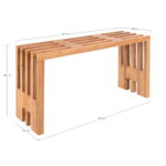 Benidormi pink, tiikpuu, naturaalne, 90x30x49 cm Elutoamööbel Homewell 11