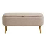 Harlow pink panipaigaga, bouclé, beež, 95x37x45 cm Elutoamööbel Homewell 12