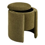 Walsdorfi pouf, roheline, ø42×43,5 cm Elutoamööbel Homewell 9