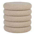 Brooklyni panipaigaga puhv, bouclé, beež, ø44×44 cm Elutoamööbel Homewell 4