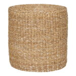 Rivera tumba, mererohi/puuvill, naturaalne, ø40×40 cm Elutoamööbel