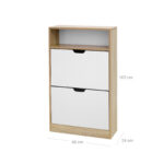 Kingakapp 102x60x24cm, valge, valge põhivärvi sobitamine Kingakapid