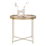 Venezia kohvilaud, messingivärvi teras, klaas, ø48xh48cm Kohvilauad Homewell 12