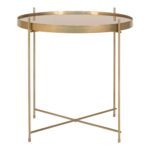Venezia kohvilaud, messingivärvi teras, klaas, ø48xh48cm Kohvilauad Homewell 11