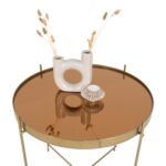 Venezia kohvilaud, messingivärvi teras, klaas, ø48xh48cm Kohvilauad Homewell 13