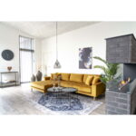 Venezia kohvilaud, must pulbervärvitud teras klaasiga, ø70xh40cm Diivanvoodid