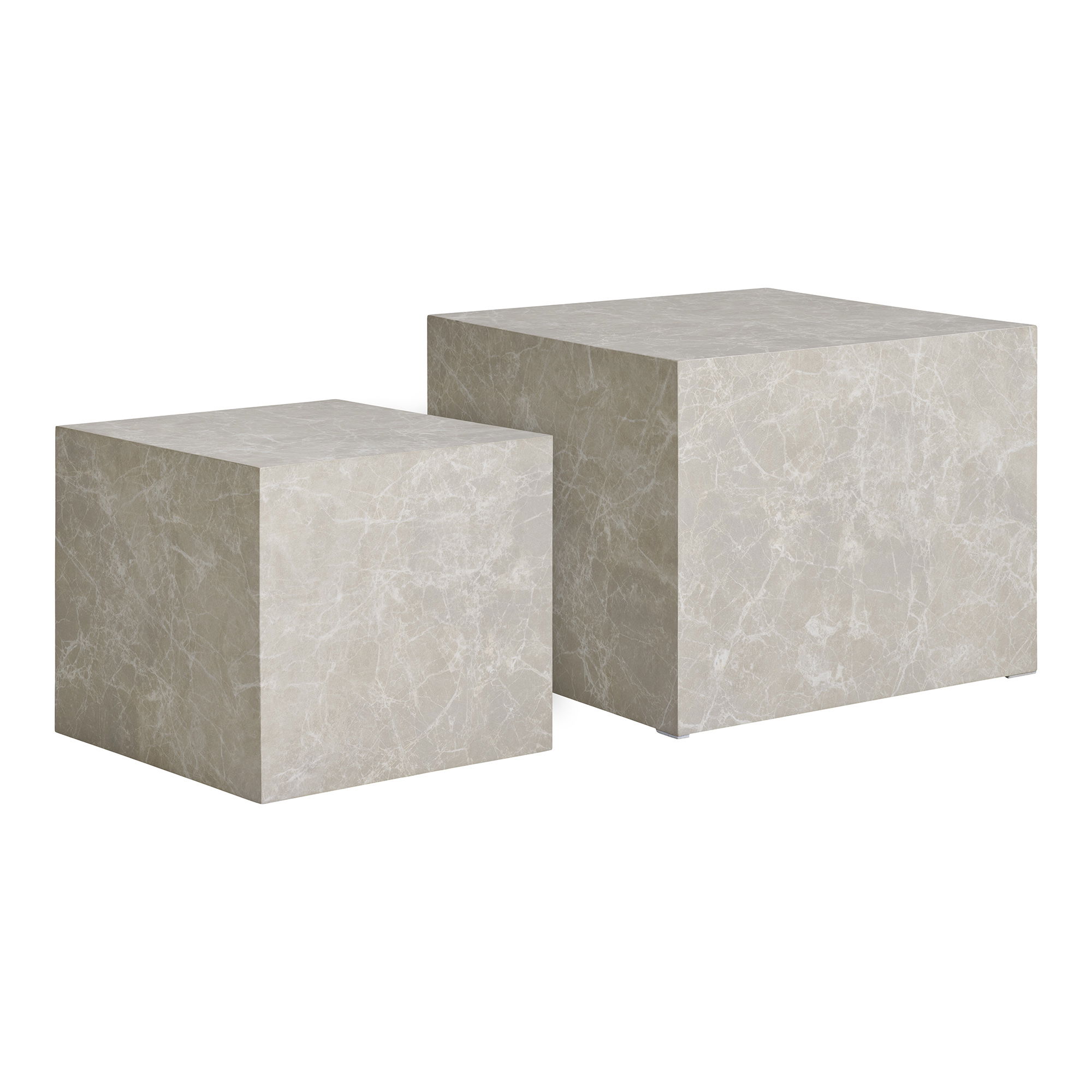 Praha kohvilaud, marmori imitatsioon, beež, 2 tk komplekt Diivanvoodid Praha kohvilaud, marmori imitatsioon, beež, 2 tk komplekt Diivanvoodid