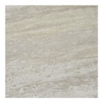 Leuveni külglaud, travertiin välimusega, mustjalad, ø27×46 cm Tundmatu