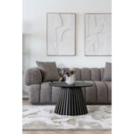 Osaka kohvilaud, tammevineer, must, ø70×45 cm Diivanvoodid