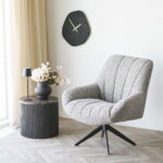 Rota abilaud, marmori imitatsioon, tumepruun, ø45×40 cm Diivanilauad ja abilauad Homewell 9