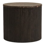 Rota abilaud, marmori imitatsioon, tumepruun, ø45×40 cm Diivanilauad ja abilauad Homewell 7