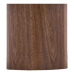 Noli kohvilaud, keraamiline lauaplaat/saarespoon, valge/tumepruun, ø60×42 cm Kohvilauad