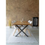 Touloni söögilaud lainelise servaga, tamm, naturaalne Söögilauad Homewell 25