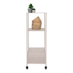 Torrese metallkäru, teras, liiv, 3 riiulit, 35x35x100 cm Köögiriiulid Homewell 8
