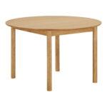 Bundabergi söögilaud, tammevineer, pikendusplaatidega, ø120×120-170-220×75 cm Söögilauad Homewell 17