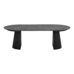 Osaka söögilaud, tammevineer, must Söögilauad