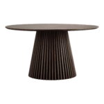 Osaka söögilaud, tammespoon, suitsutatud, ø140×75 cm Söögilauad