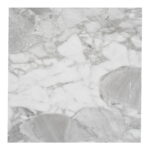 Brito söögilaud, marmori imitatsioon, hall, must, ø120×75 cm Söögilauad