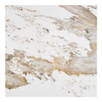 Ateena söögilaud, keraamiline lauaplaat, valge/pruun, ø140×76 cm Söögilauad