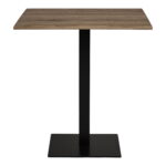 Lignano kohvikulaud, suitsutatud tamm, must metalljalg, 70x70x75 cm Diivanilauad ja abilauad Homewell 5