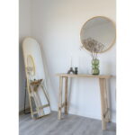 Girona konsoollaud, tiikpuu, naturaalne, 90x30x80 cm Diivanilauad Homewell 18