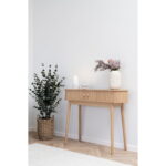 Nikko konsoollaud, 2 ust, naturaalne, 100x30x80 cm Diivanilauad Homewell 14