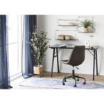 Vojensi kirjutuslaud, must, 120x60x75 cm Kontor Homewell 8