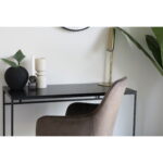 Vita kirjutuslaud, must, musta raamiga, 100x45x75 cm Kontor Homewell 22