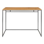 Vita kirjutuslaud, tamme imitatsioon, musta raamiga, 100x45x75 cm Kontor Homewell 11