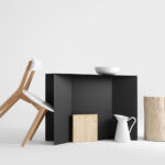 Konsoollaud Konsool OLI METAL 100 must Elutoamööbel Homewell 8