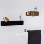 Riiul LANDA 30 must Elutoamööbel Homewell 12