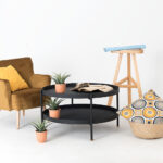 Kohvilaud HANNA METAL 602F must Elutoamööbel Homewell 10