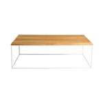 Kohvilaud TENSIO WOOD 140×80 tammespoon valge Elutoamööbel Homewell 7